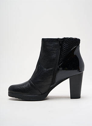 Bottines/boots cubain talon de 7 à 9cm noir KARSTON femme