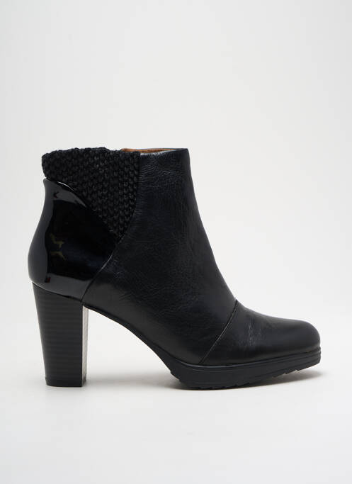 Bottines/boots cubain talon de 7 à 9cm noir KARSTON femme