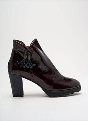 Bottines/boots talon bottier talon de 4 à 6cm rouge GODY femme