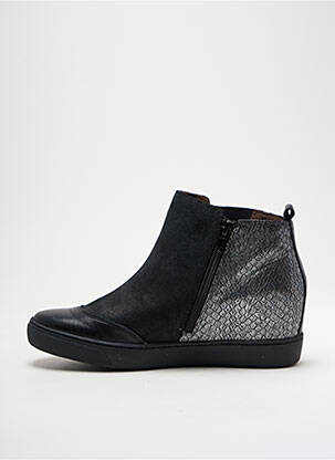 Bottines/boots fermeture zippée talon plat jusqu'à 3cm argent MADISON femme