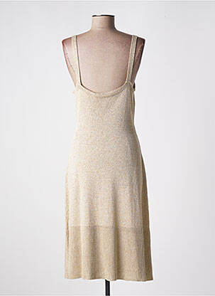 Robe pull coupe cintrée sans manche or GUESS femme
