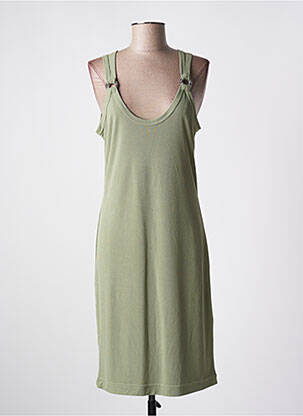 Robe mi-longue sans manche sans manche vert GUESS femme