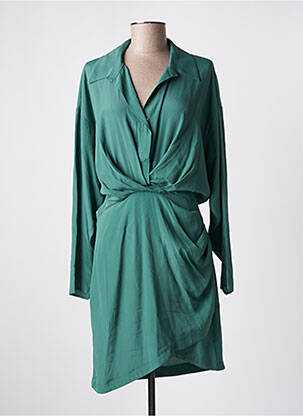 Robe mi-longue manches longues manches longues vert IMPERIAL femme