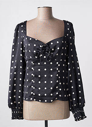 Blouse manches longues manches longues noir GUESS femme