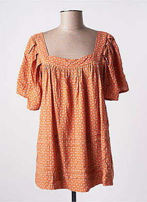 Tunique manches courtes manches courtes orange GENESIS femme