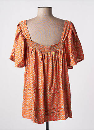 Tunique manches courtes manches courtes orange GENESIS femme