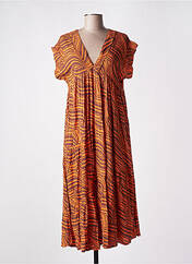 Robe mi-longue orange GENESIS pour femme seconde vue