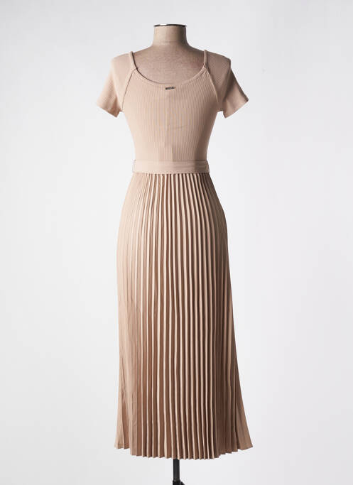 Robe longue beige GUESS pour femme