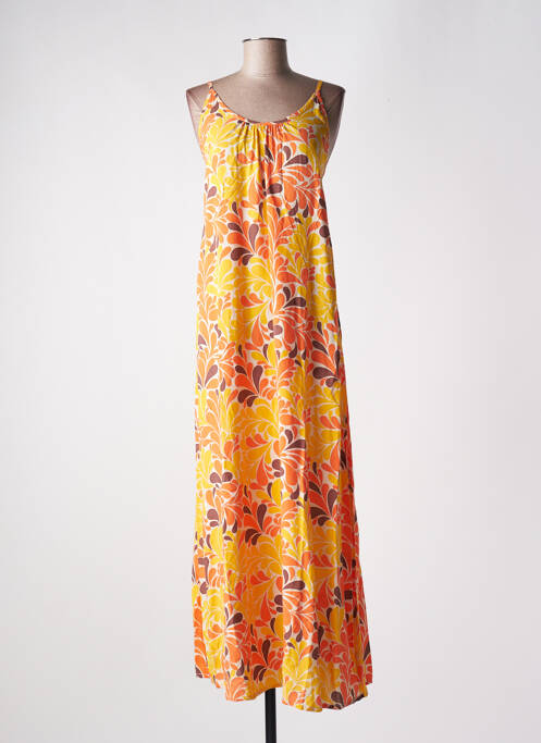 Robe longue orange GENESIS pour femme