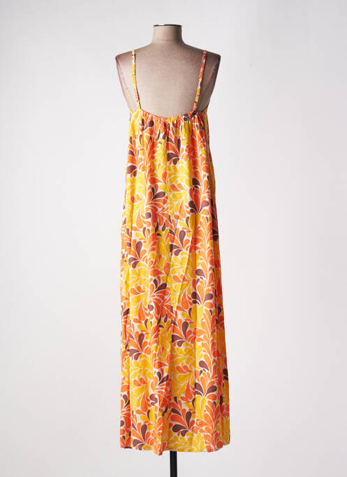 Robe longue orange GENESIS pour femme