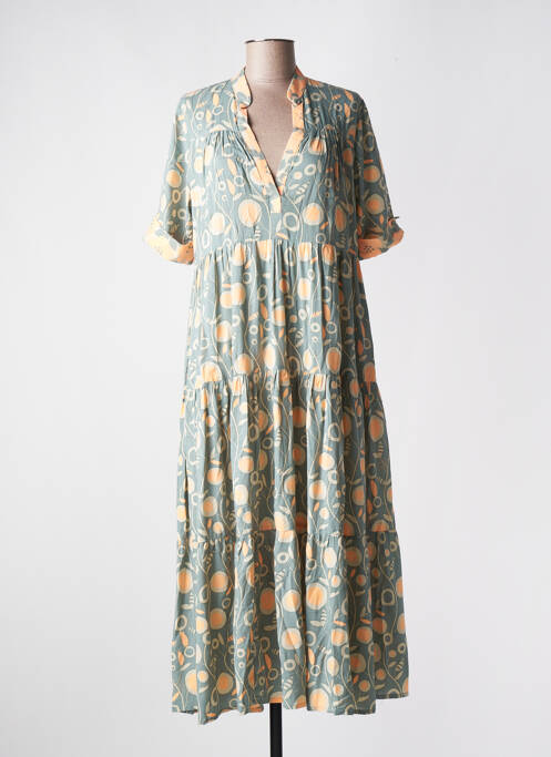 Robe longue vert GENESIS pour femme