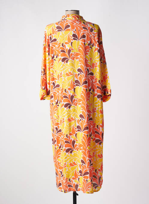 Robe mi-longue orange GENESIS pour femme