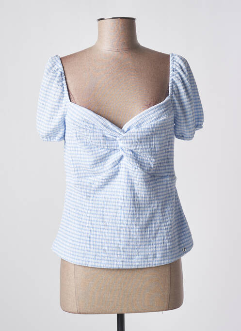 Top bleu GUESS pour femme