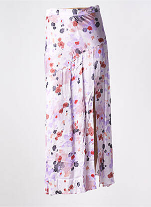 Jupe longue imprimé fantaisie violet IMPREVU femme
