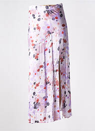 Jupe longue imprimé fantaisie violet IMPREVU femme