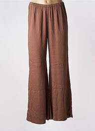 Pantalon flare taille élastique taille normale marron GENESIS femme