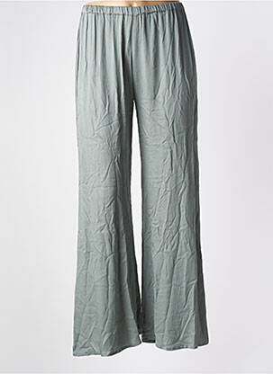Pantalon flare taille élastique taille normale vert GENESIS femme