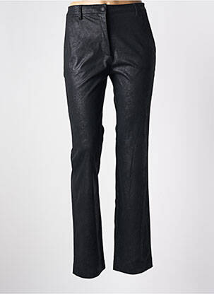 Pantalon chino fermeture zippée sous rabat boutonné taille normale noir GUESS femme