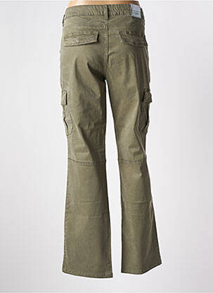 Pantalon cargo tissage popeline taille normale vert GUESS femme
