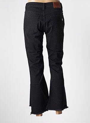 Jean coupe flare stretch taille haute noir PLEASE femme