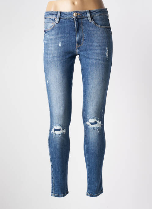 Jeans skinny taille haute taille haute bleu GUESS femme