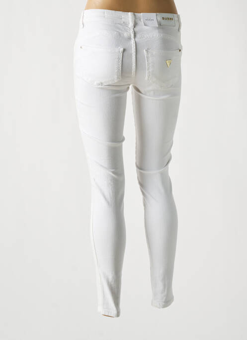 Jeans skinny blanc GUESS pour femme