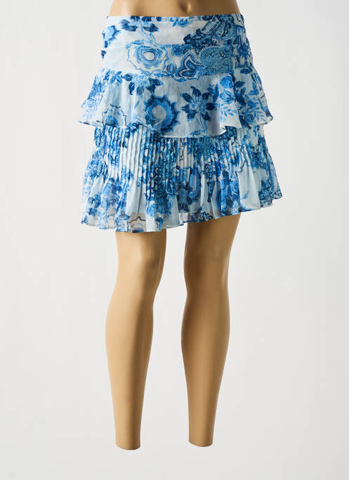 Jupe courte bleu GUESS pour femme