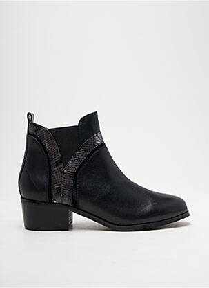 Bottines/boots cubain talon plat jusqu'à 3cm noir EMILIE KARSTON femme