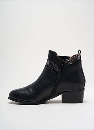 Bottines/boots cubain talon plat jusqu'à 3cm noir EMILIE KARSTON femme