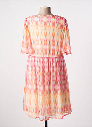 Robe courte coupe évasée manches courtes orange VERO MODA femme