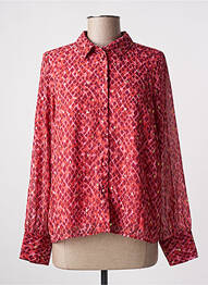 Chemisier tissage crêpe manches longues rose VERO MODA femme