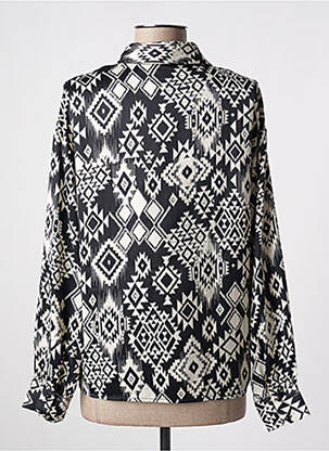 Chemisier imprimé fantaisie manches longues noir VERO MODA femme