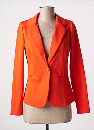 Blazer orange ICHI pour femme