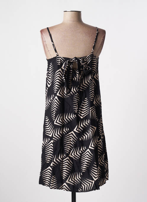 Robe mi-longue coupe fluide fines bretelles noir VERO MODA femme