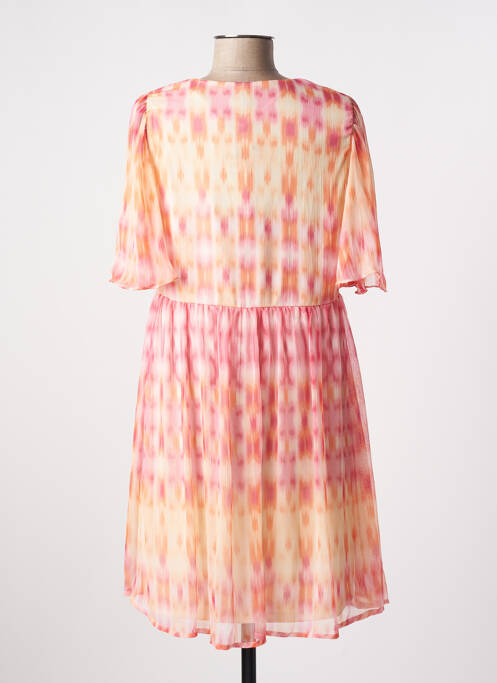 Robe courte coupe évasée manches courtes orange VERO MODA femme