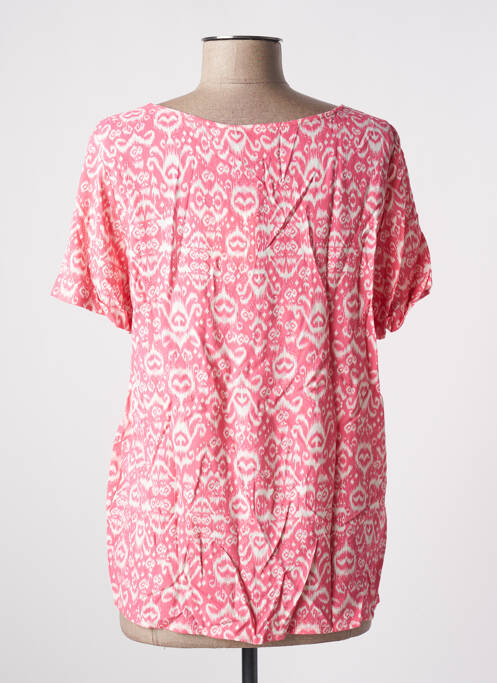 Blouse manches courtes manches courtes rose ICHI femme