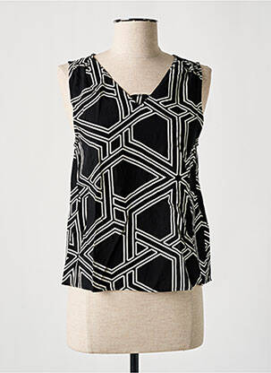 Top imprimé fantaisie sans manche noir VERO MODA femme