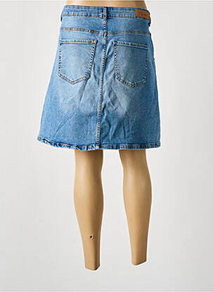 Jupe courte poches bleu ICHI femme