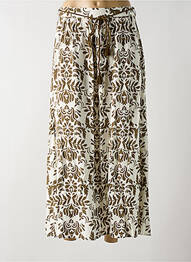 Jupe longue tissage crêpe beige VERO MODA femme