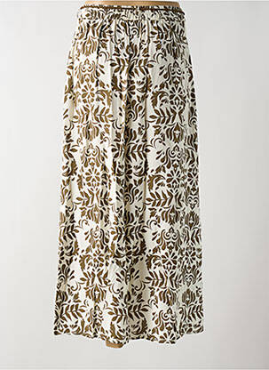 Jupe longue coupe fluide beige VERO MODA femme