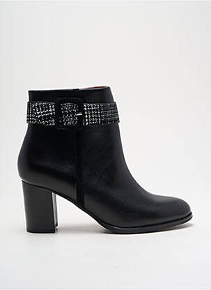 Bottines/boots matière lisse talon de 4 à 6cm noir EMILIE KARSTON femme