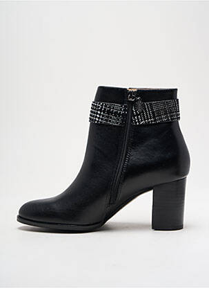 Bottines/boots matière lisse talon de 4 à 6cm noir EMILIE KARSTON femme