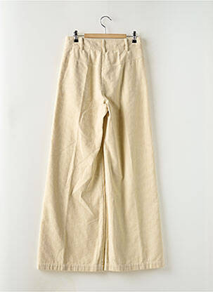 Pantalon flare stretch taille haute beige DIEGA femme