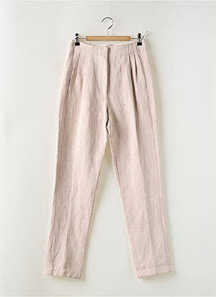 Pantalon chino poches taille haute rose FORTE-FORTE femme