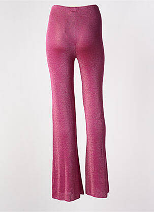 Pantalon flare stretch taille haute rose SIYU femme