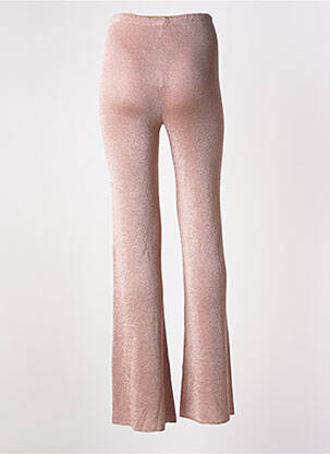 Pantalon flare stretch taille haute rose clair SIYU femme