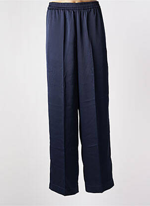Pantalon droit taille élastique taille normale bleu ROBERTO COLLINA femme