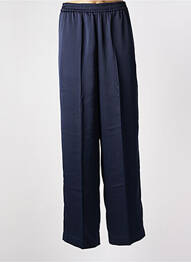 Pantalon droit taille élastique taille normale bleu ROBERTO COLLINA femme