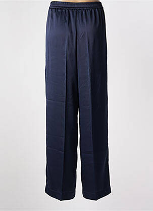 Pantalon droit taille élastique taille normale bleu ROBERTO COLLINA femme