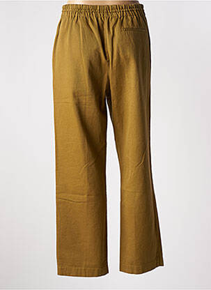 Pantalon droit tissage popeline taille normale vert FORTE-FORTE femme